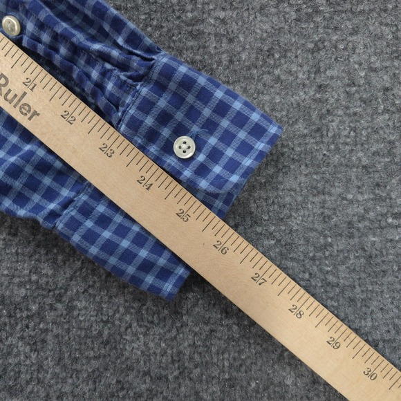Peter Millar Shirt Mens‎ Large Blue Plaid Crown Halton Casual Golf Preppy - Picture 13 of 13